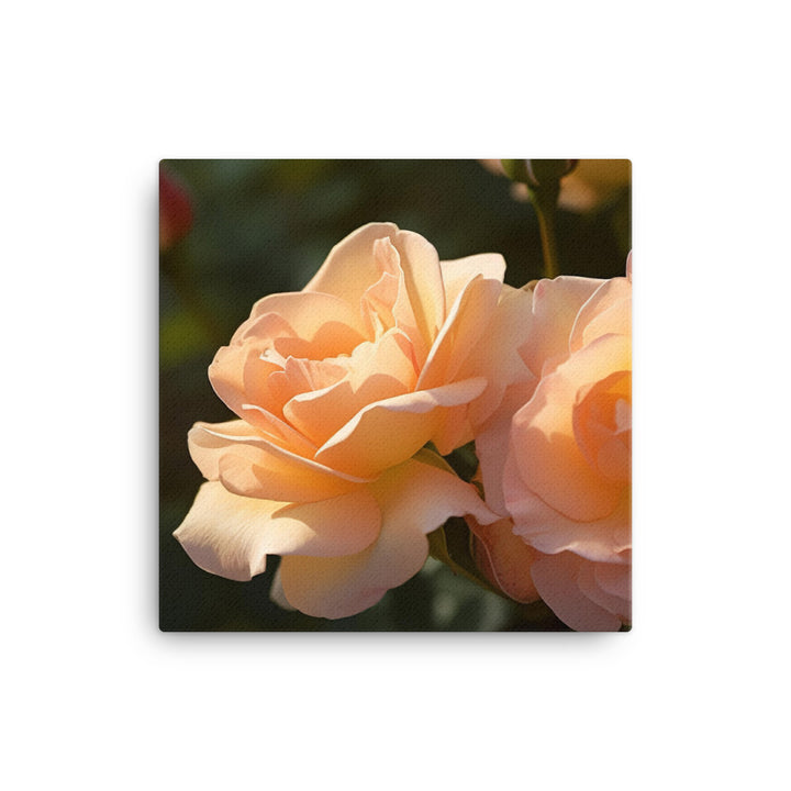 Lively Orange Roses canvas - Posterfy.AI