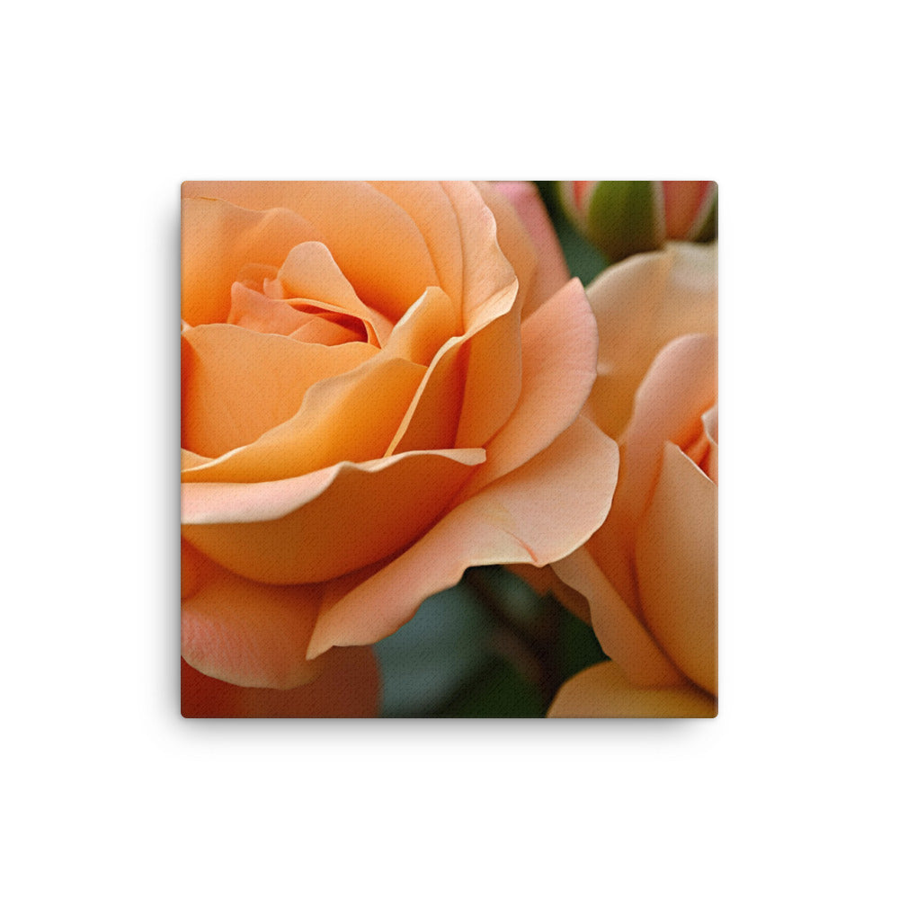 Lively Orange Roses canvas - Posterfy.AI