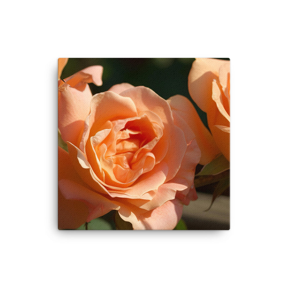 Lively Orange Roses canvas - Posterfy.AI