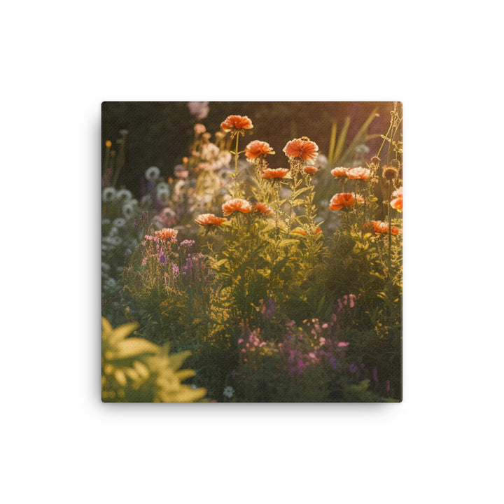 Golden Hour Garden canvas - Posterfy.AI