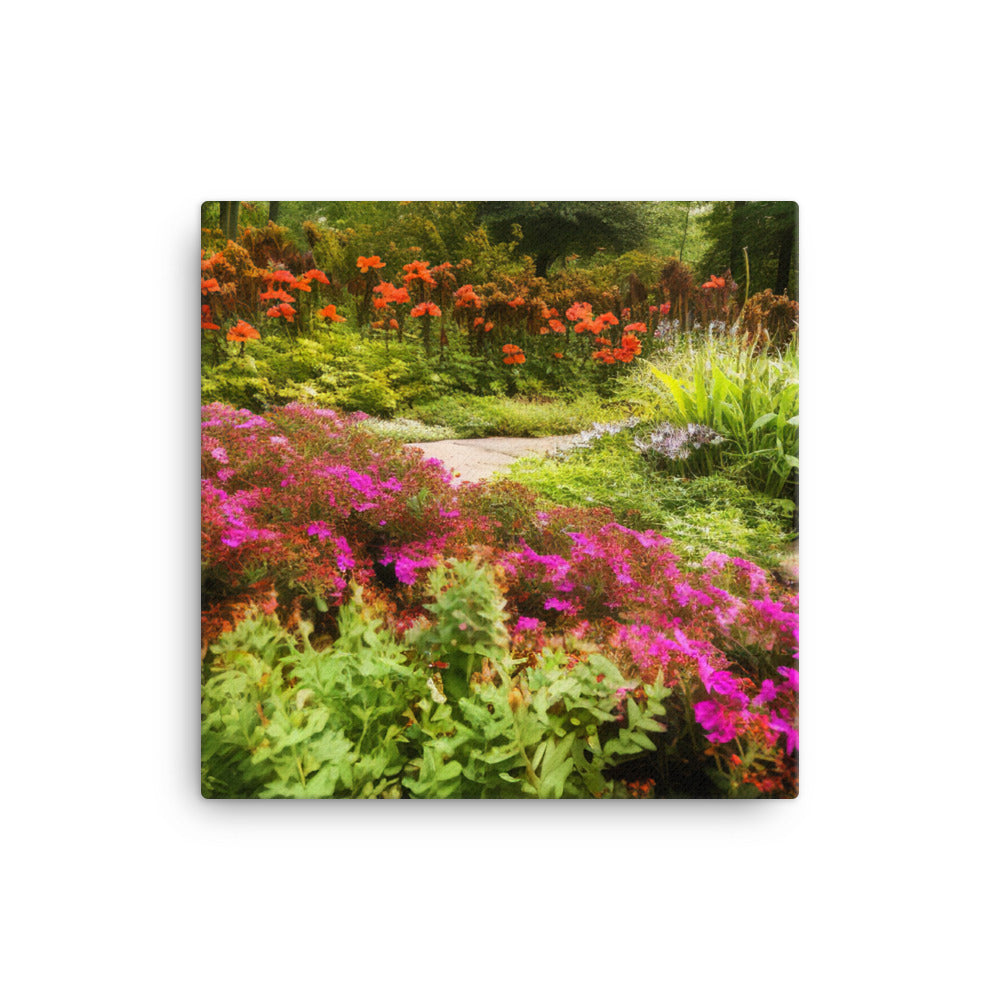 Botanical Garden Escape canvas - Posterfy.AI