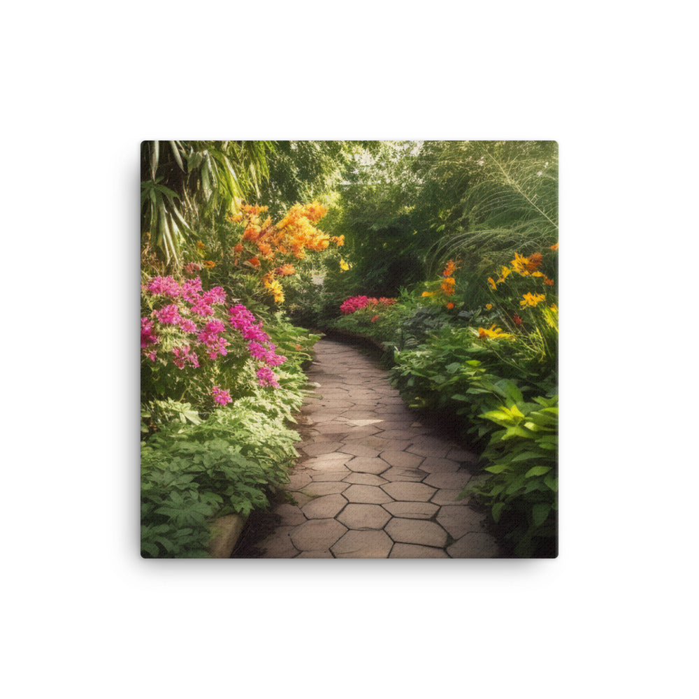 Botanical Garden Escape canvas - Posterfy.AI