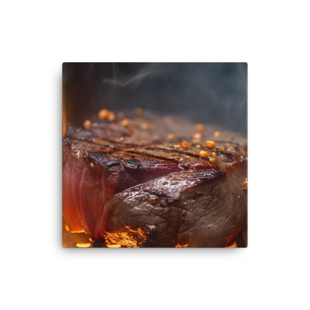 Sizzling Grill canvas - Posterfy.AI