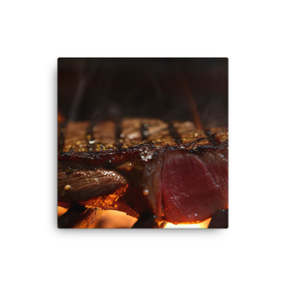 Sizzling Grill canvas - Posterfy.AI