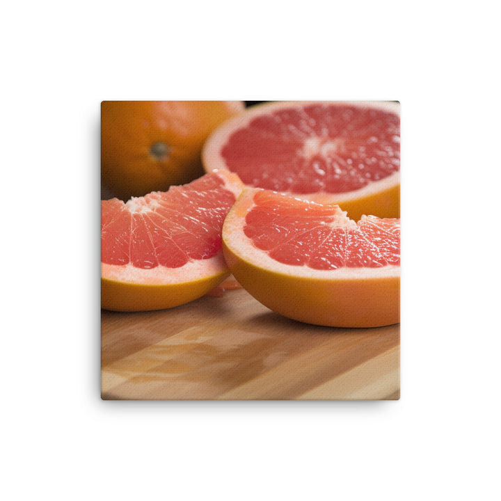 Juicy Grapefruit Slices canvas - Posterfy.AI