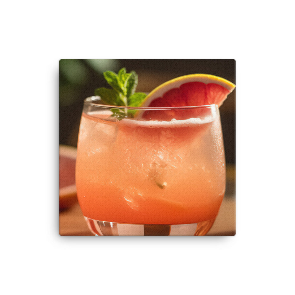 Grapefruit Mocktail canvas - Posterfy.AI