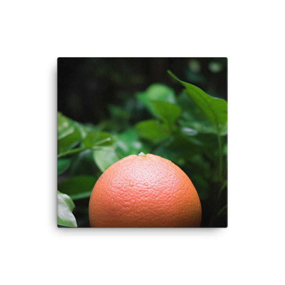 Grapefruit and Greens canvas - Posterfy.AI