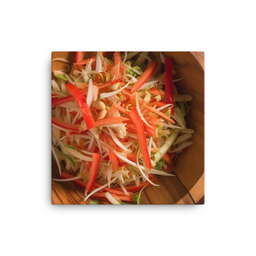 Papaya Salad canvas - Posterfy.AI