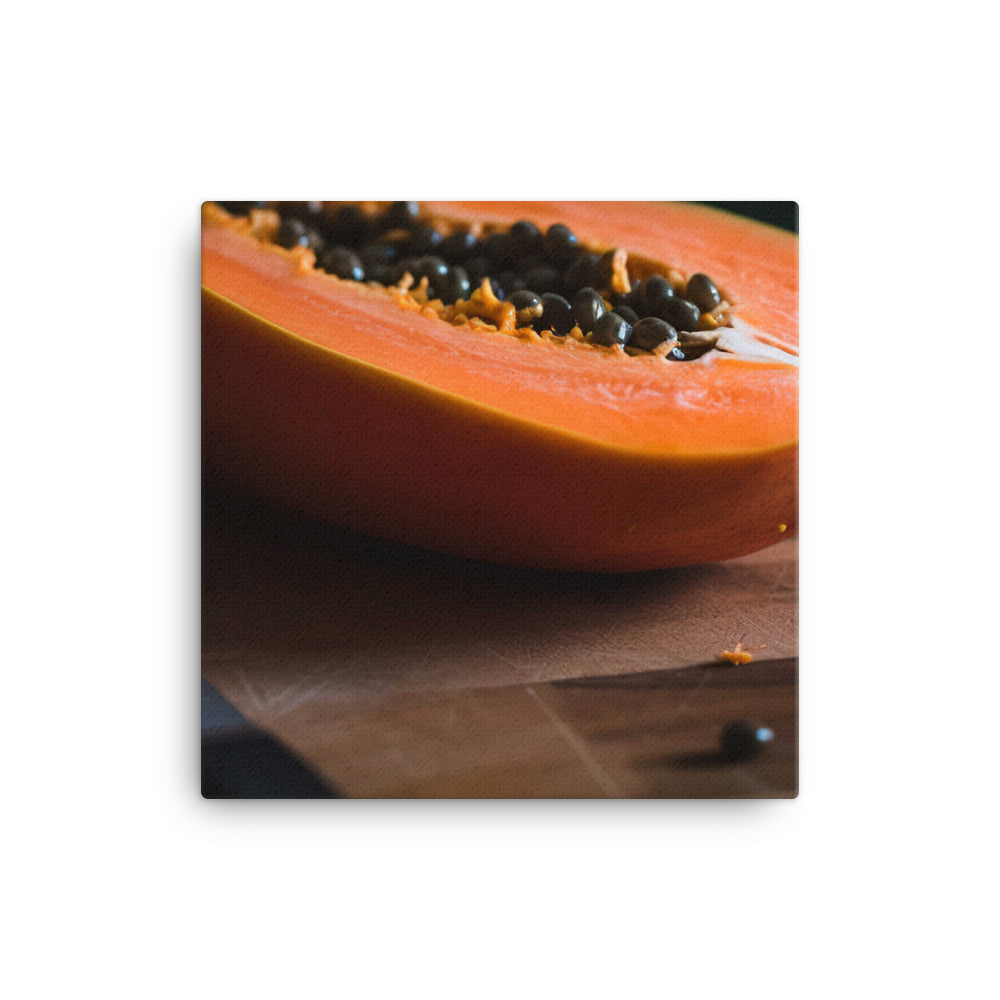 Exotic Papaya Delight canvas - Posterfy.AI