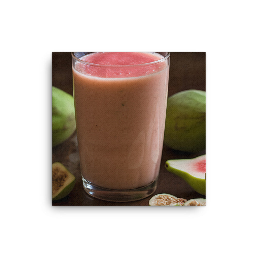Guava Smoothie Bliss canvas - Posterfy.AI