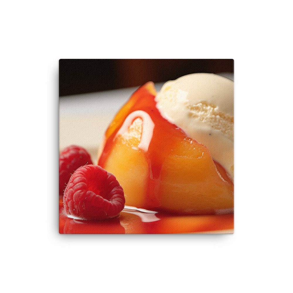 Peach Melba canvas - Posterfy.AI