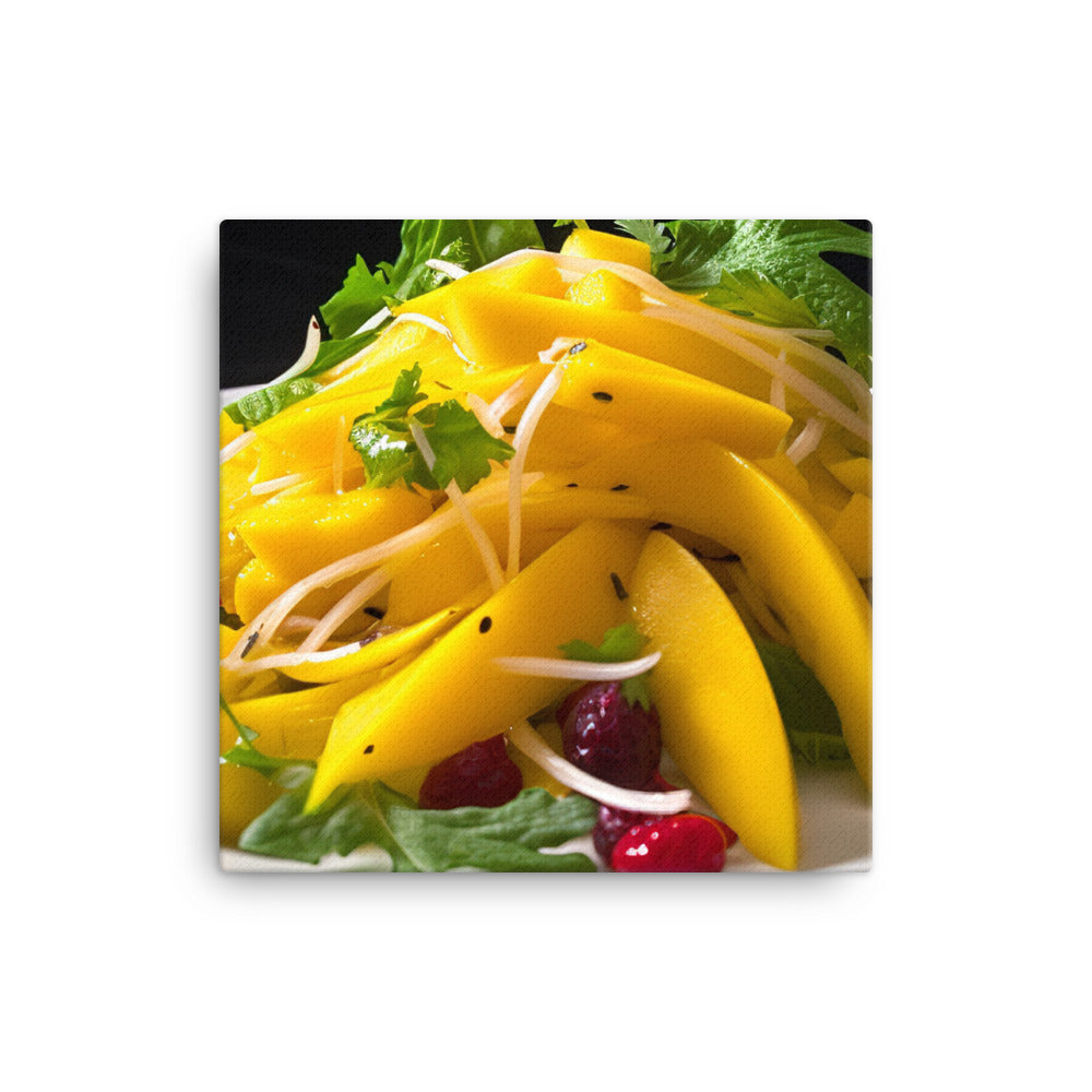 Mango Salad Sensation canvas - Posterfy.AI