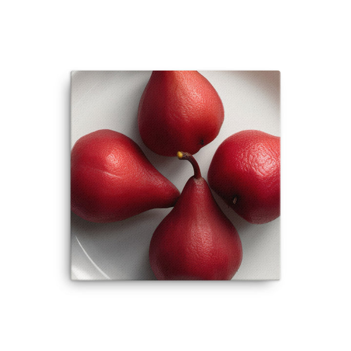 Red Anjou Pears canvas - Posterfy.AI