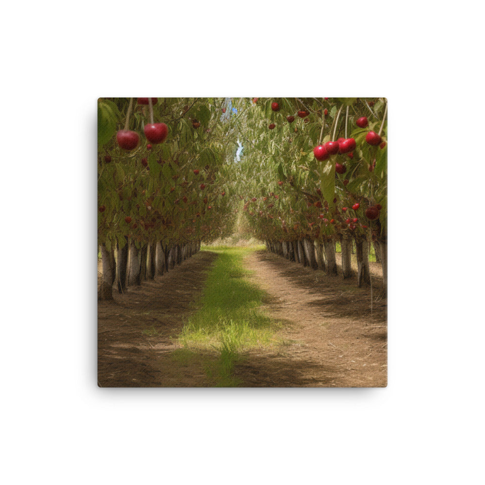 Cherry Picking Season canvas - Posterfy.AI