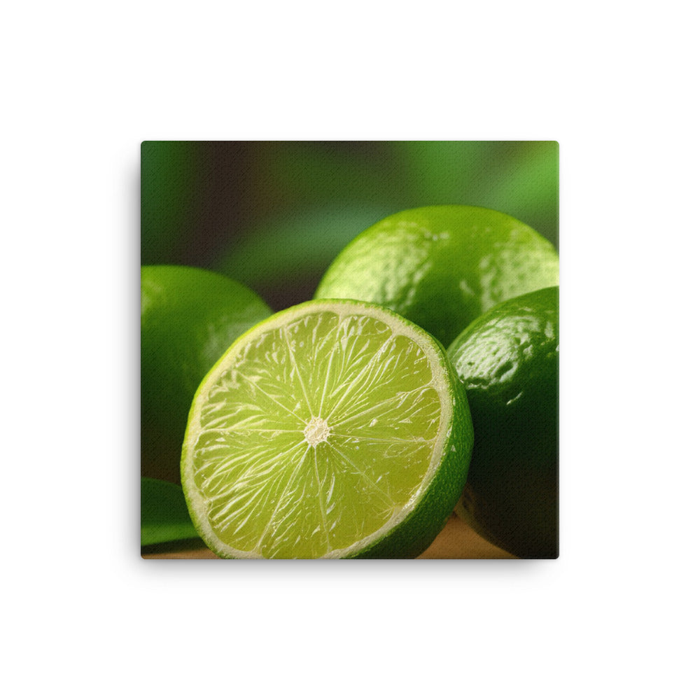 Zesty Limes canvas - Posterfy.AI