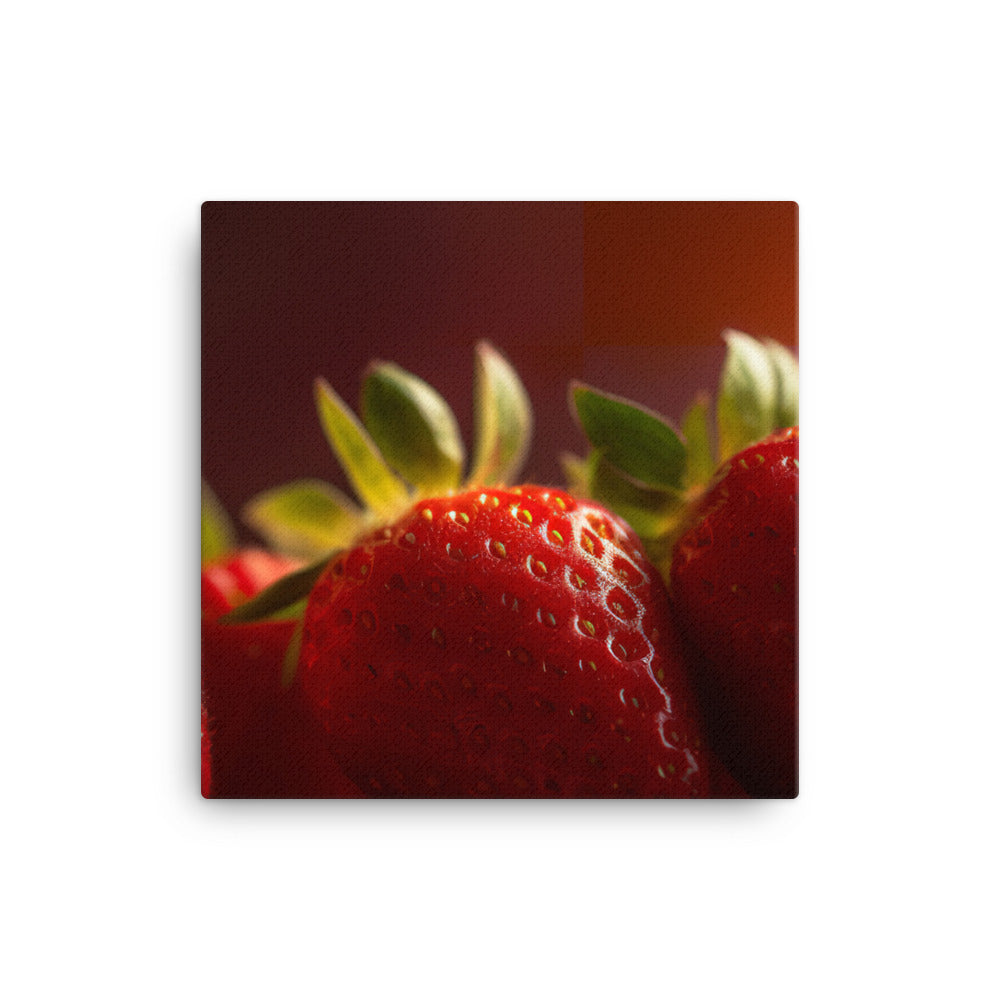 Succulent Strawberry Stack canvas - Posterfy.AI