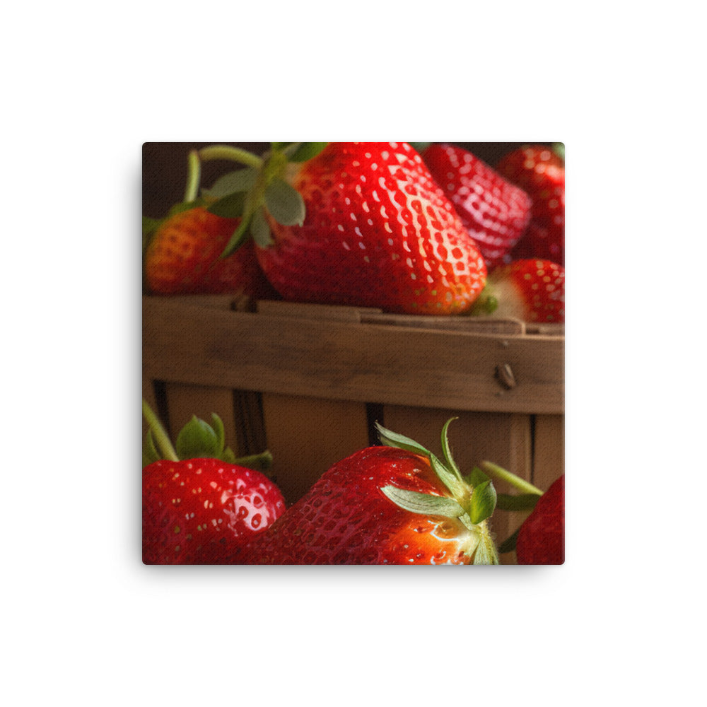Strawberry canvas - Posterfy.AI