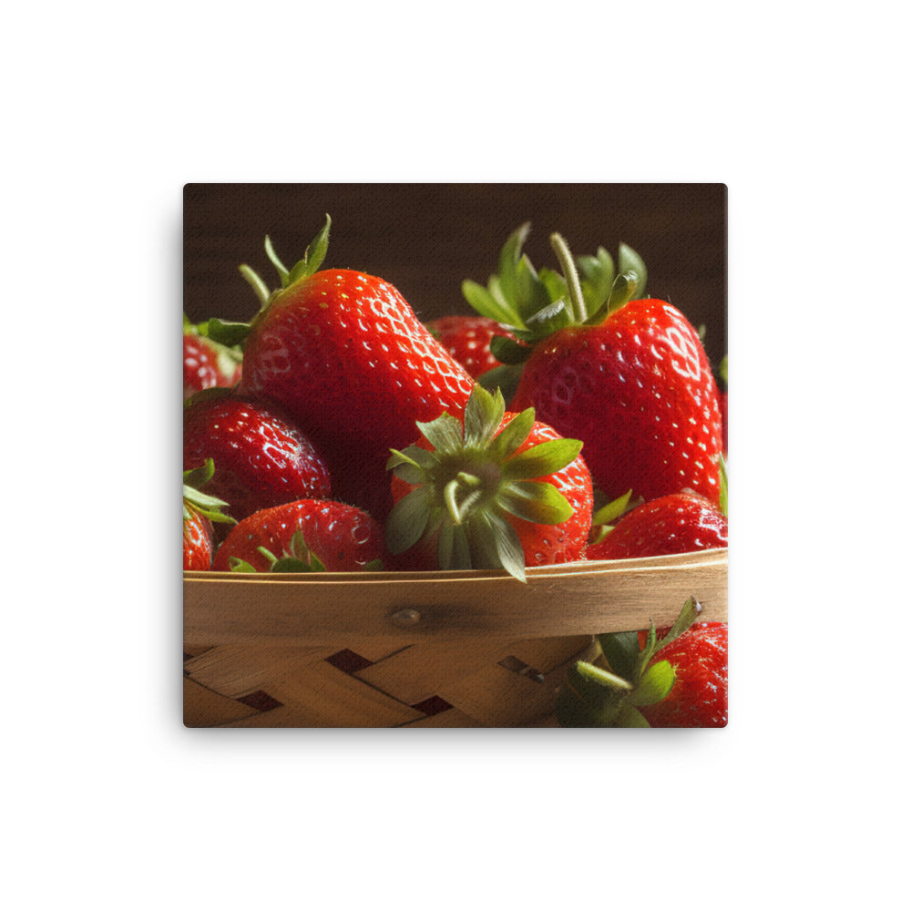 Strawberry canvas - Posterfy.AI