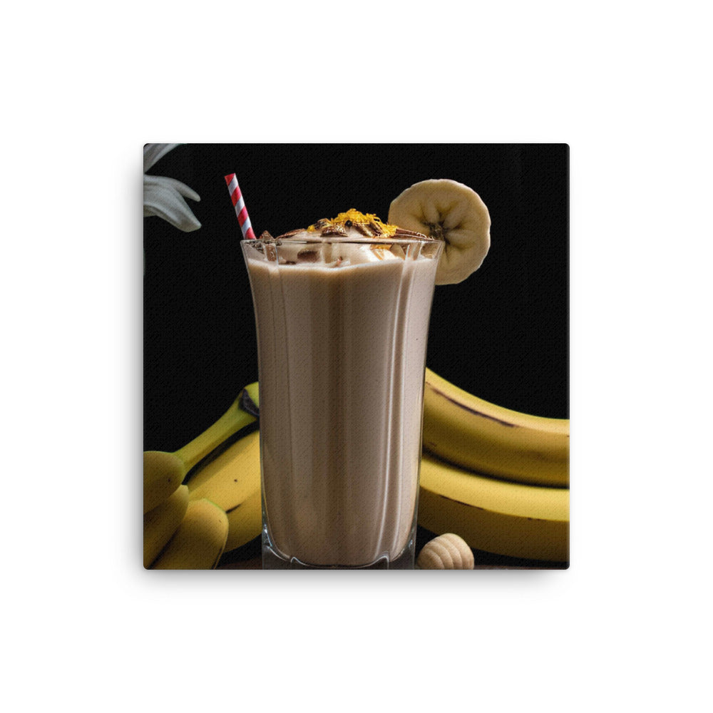 The Perfect Banana Smoothie canvas - Posterfy.AI
