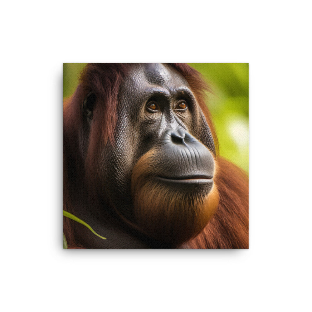 Majestic Orangutan Sitting in the Trees canvas - Posterfy.AI