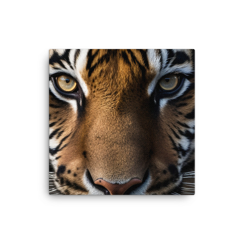 Intense Gaze of a Bengal Tiger canvas - Posterfy.AI