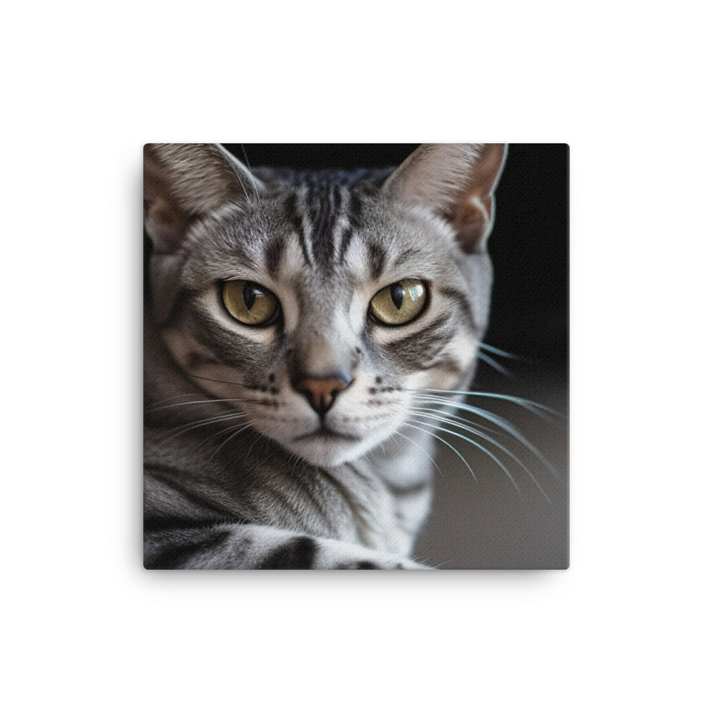 Egyptian Mau cat tree canvas - Posterfy.AI