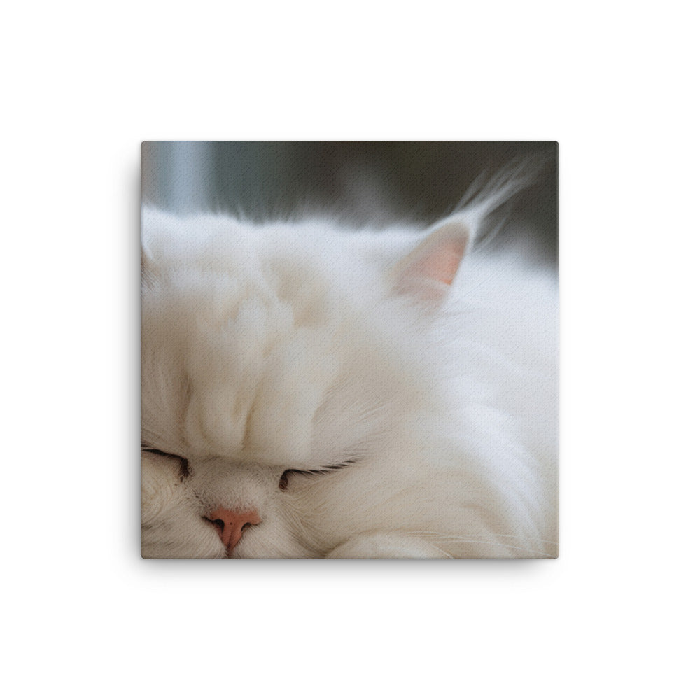 Sleeping Persian Purrfectly canvas - Posterfy.AI