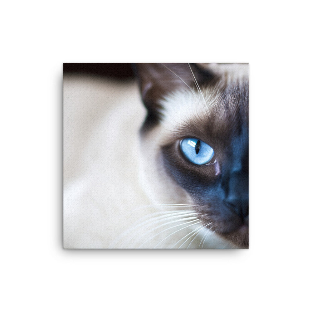Groomed Siamese Sitting Pretty canvas - Posterfy.AI
