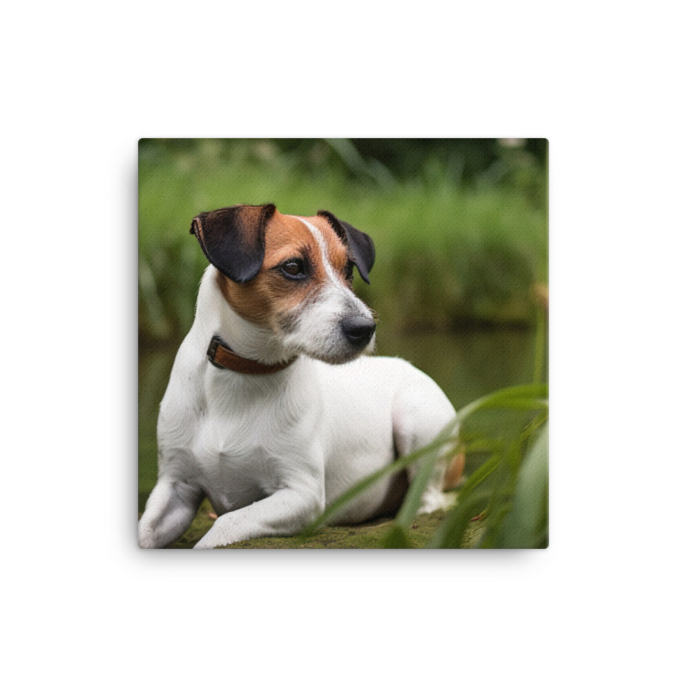 Loyal Jack Russell Terrier canvas - Posterfy.AI