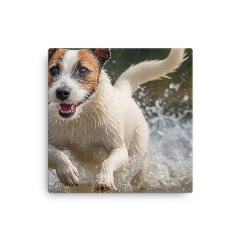 Jack Russell Terriers Comical Expression canvas - Posterfy.AI