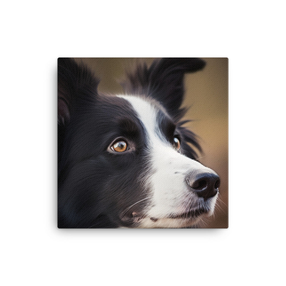 Majestic Border Collie Portrait canvas - Posterfy.AI