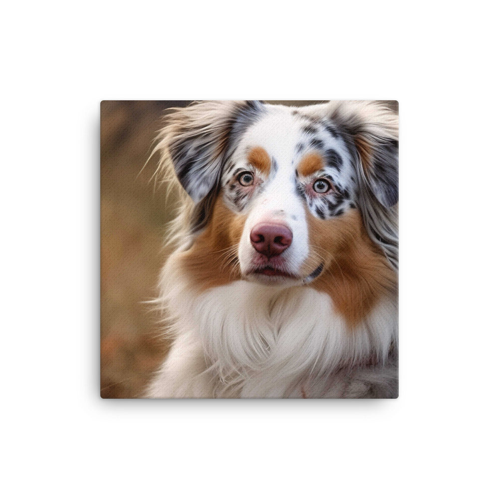 Graceful and loyal: Australian Shepherd canvas - Posterfy.AI