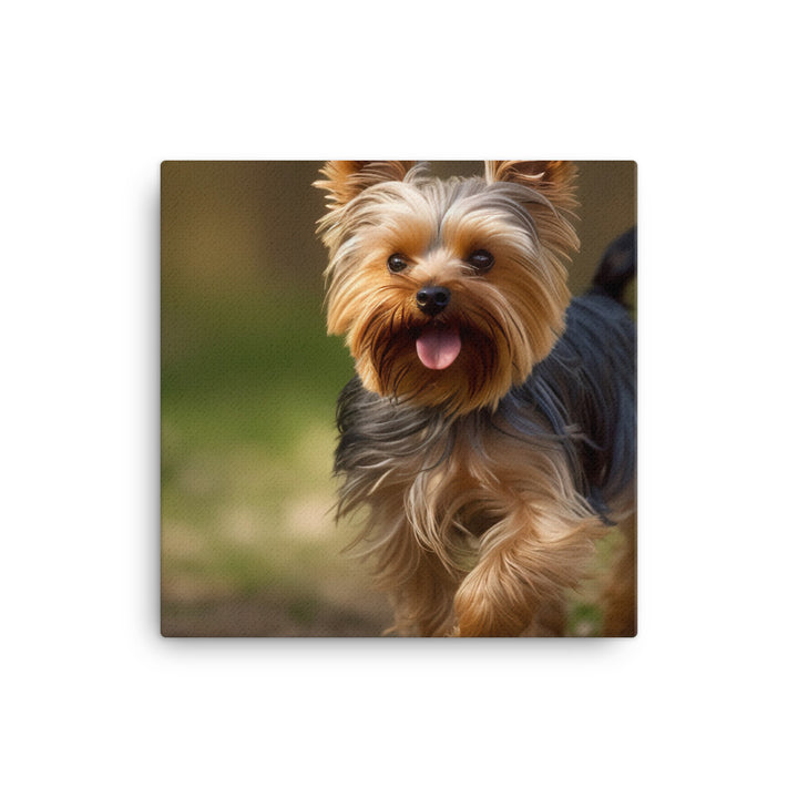 Yorkshire Terrier on the Go canvas - Posterfy.AI