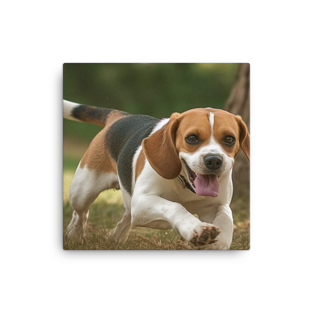 A day in the park with my Beagle canvas - Posterfy.AI