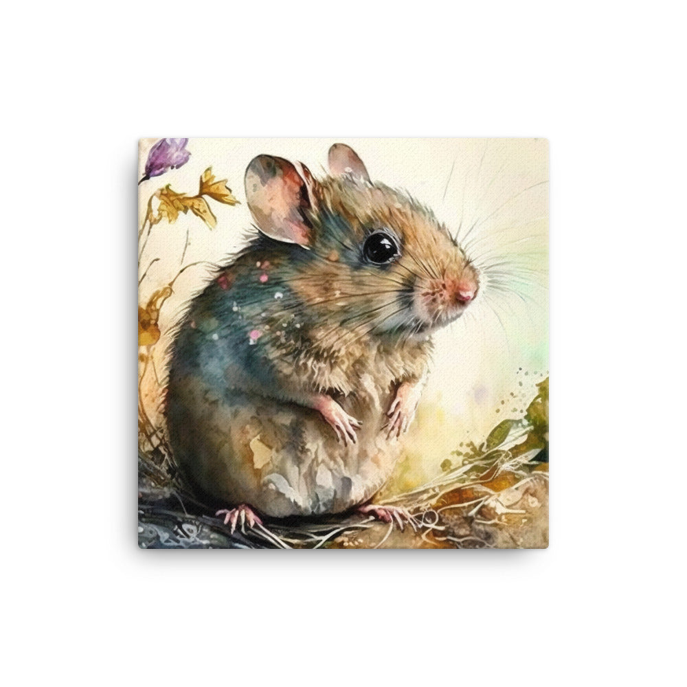Mouse in watercolour canvas - Posterfy.AI