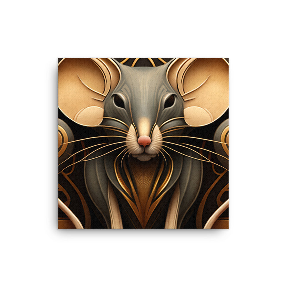 Mouse in art deco canvas - Posterfy.AI
