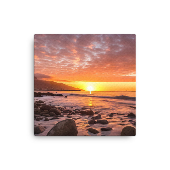 Sunrise Over Cape Towns Beaches canvas - Posterfy.AI