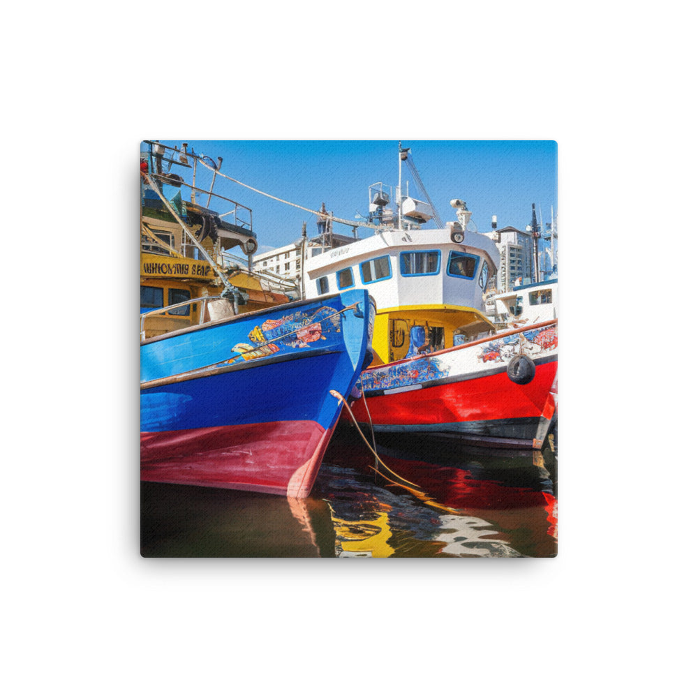 Experience Cape Towns Vibrant Waterfront canvas - Posterfy.AI