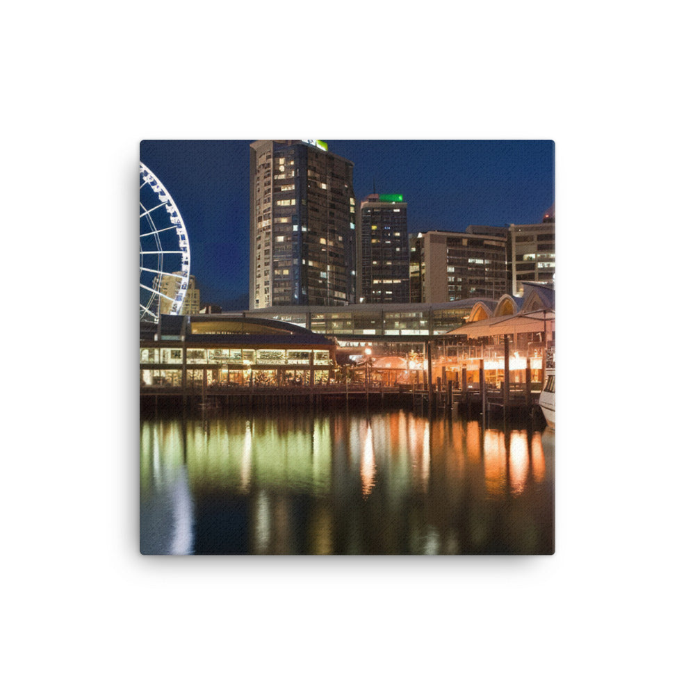 Darling Harbour canvas - Posterfy.AI