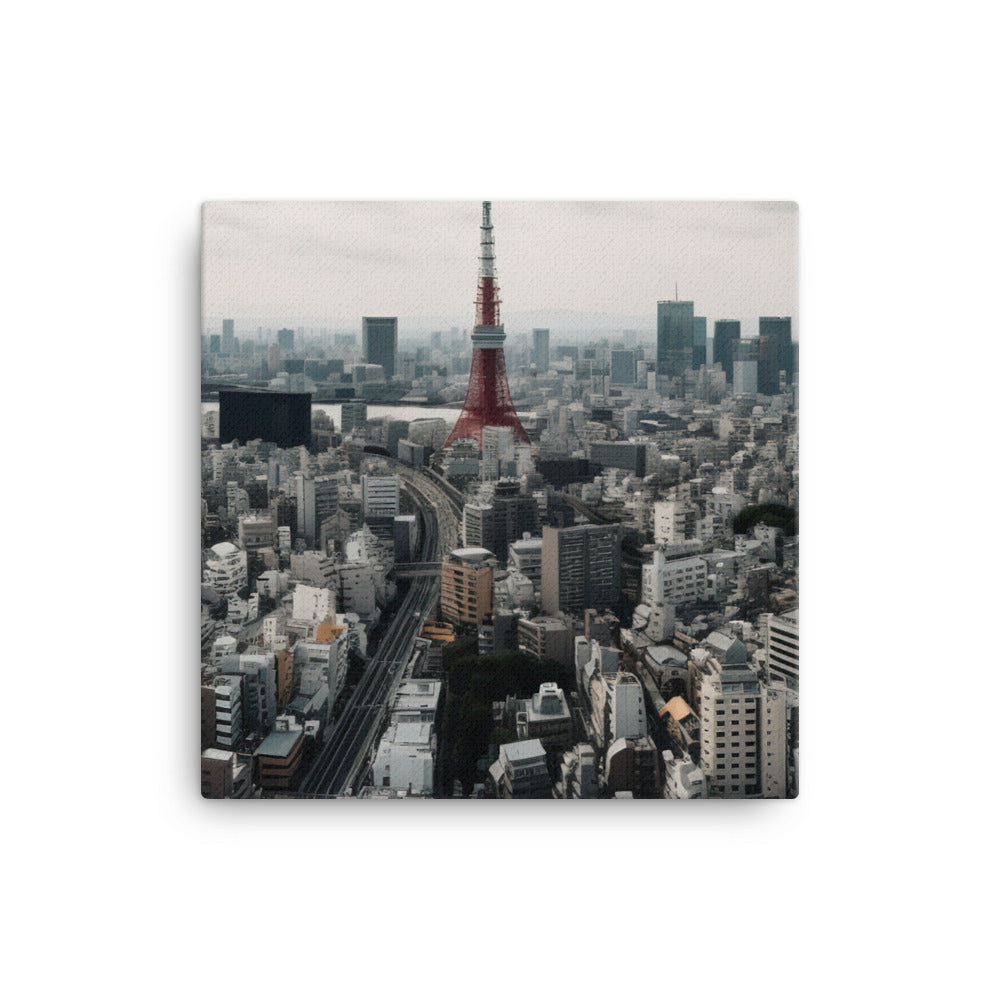 Tokyos Skyline canvas - Posterfy.AI