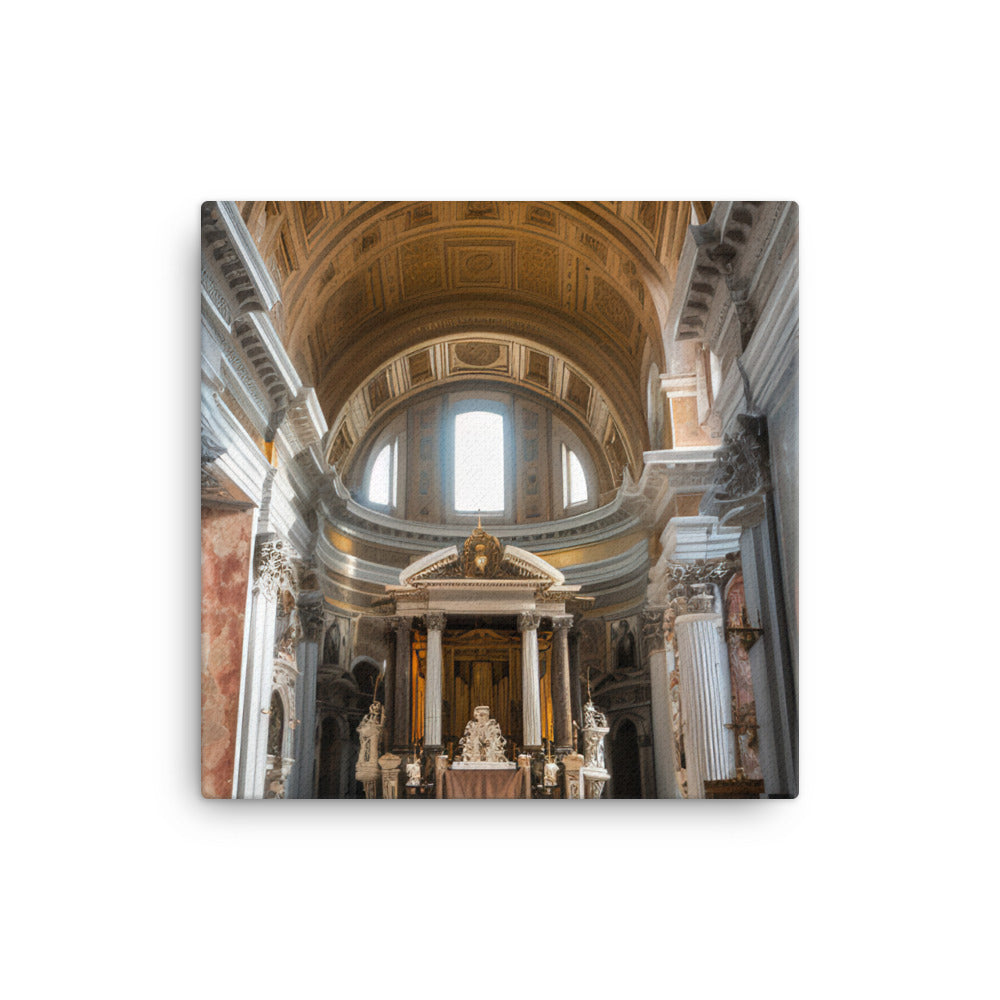 Romes Beautiful Churches canvas - Posterfy.AI