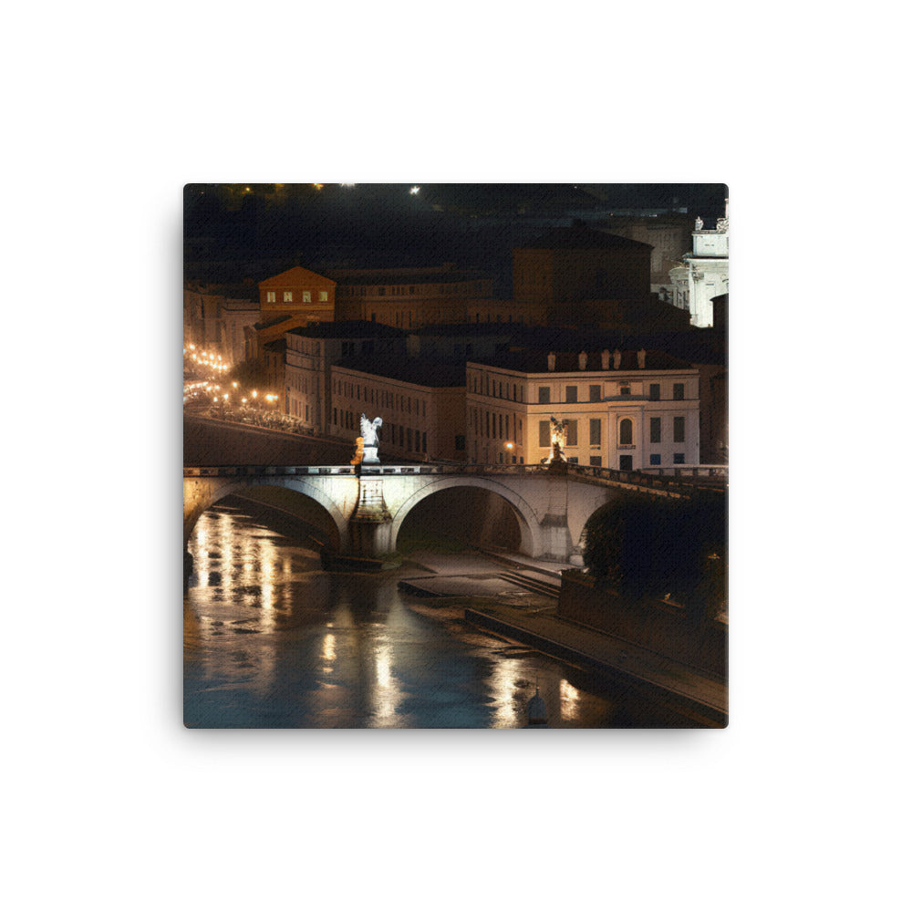 Rome by Night canvas - Posterfy.AI