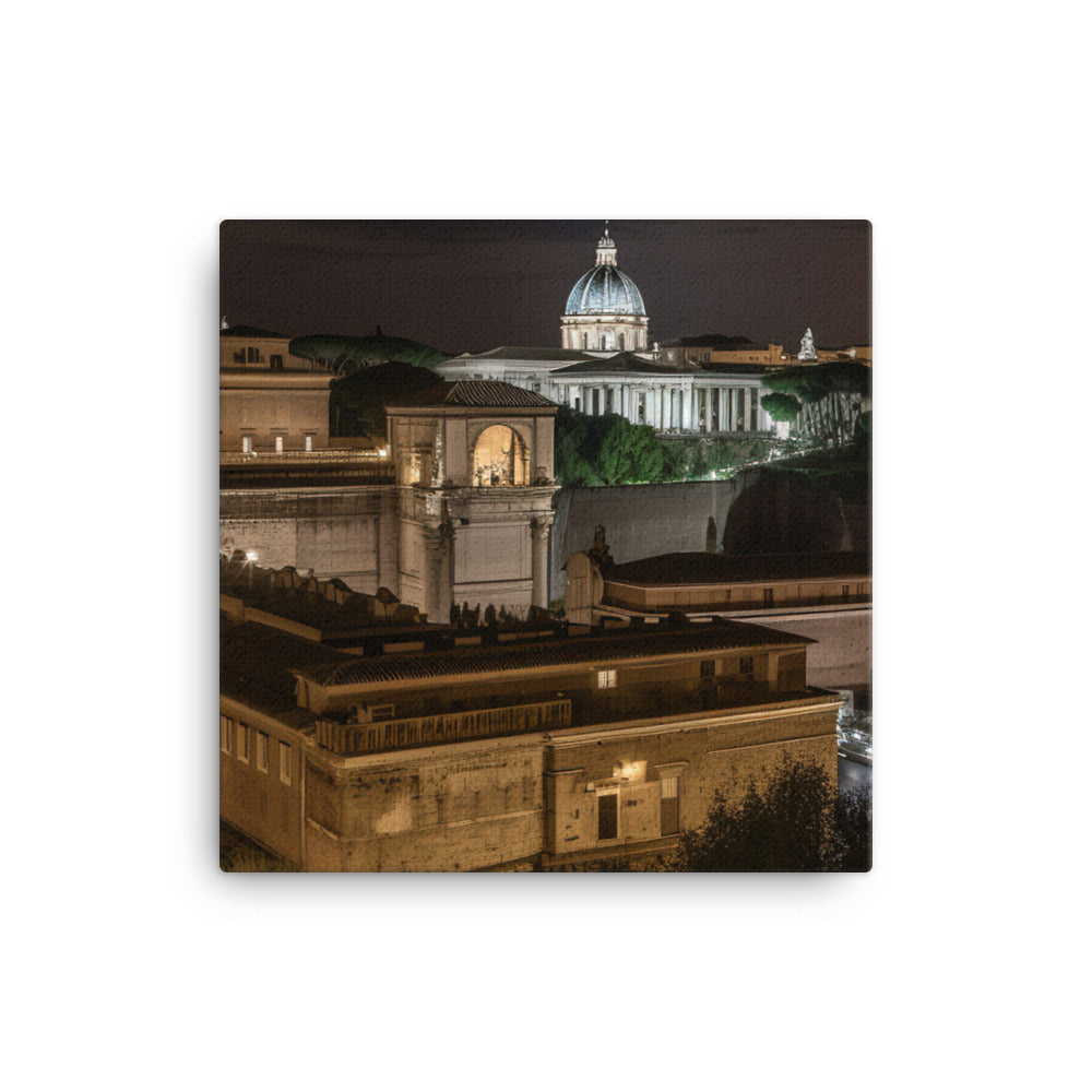 Rome by Night canvas - Posterfy.AI