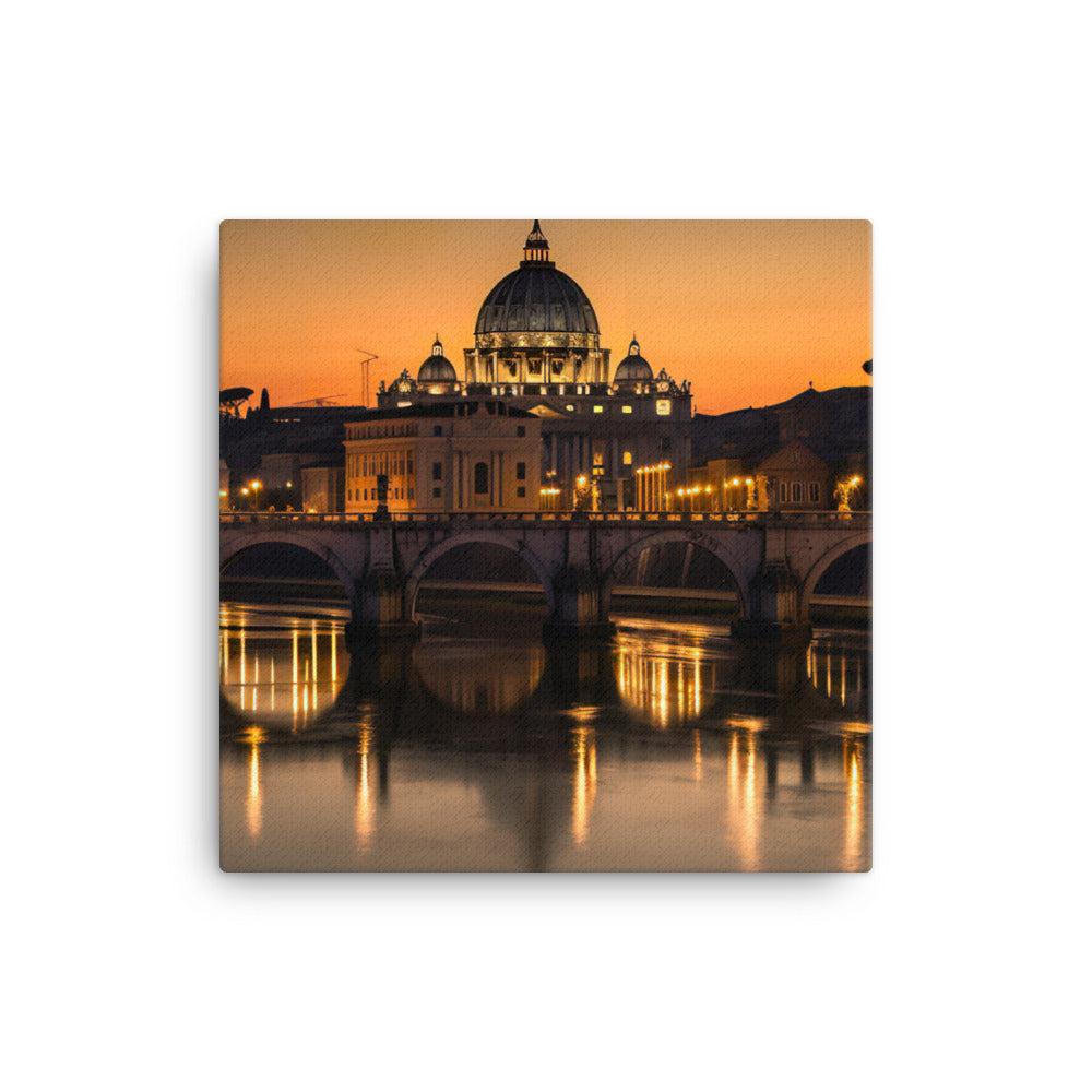 Romantic Rome canvas - Posterfy.AI