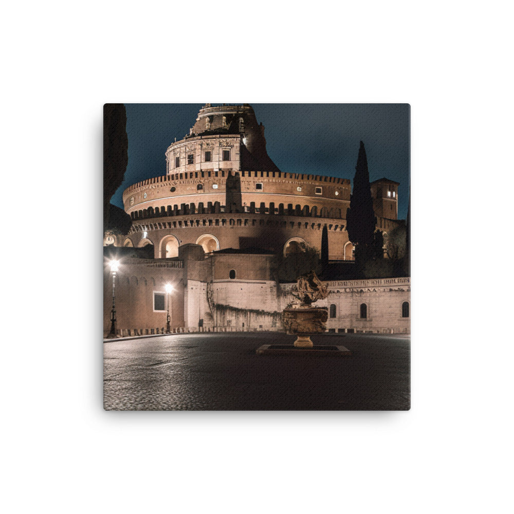 Romes Historic Landmarks canvas - Posterfy.AI