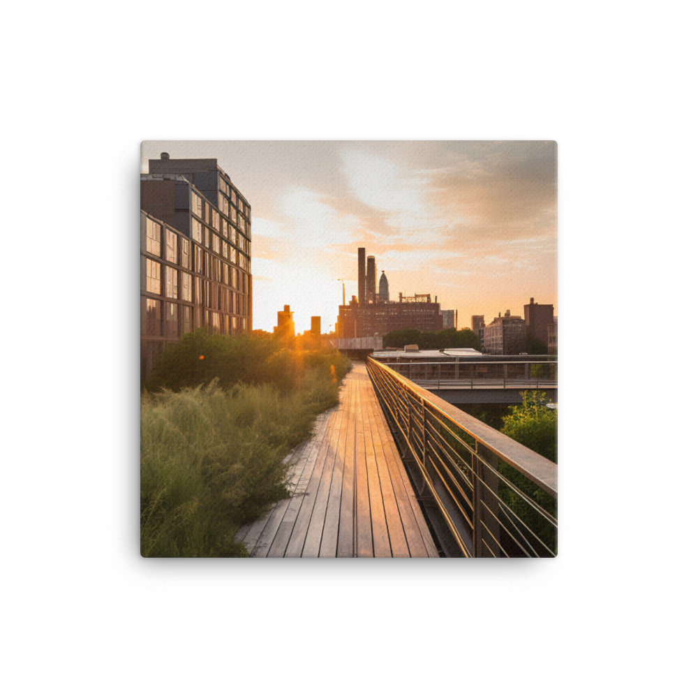 The High Line - A unique urban park in the sky canvas - Posterfy.AI