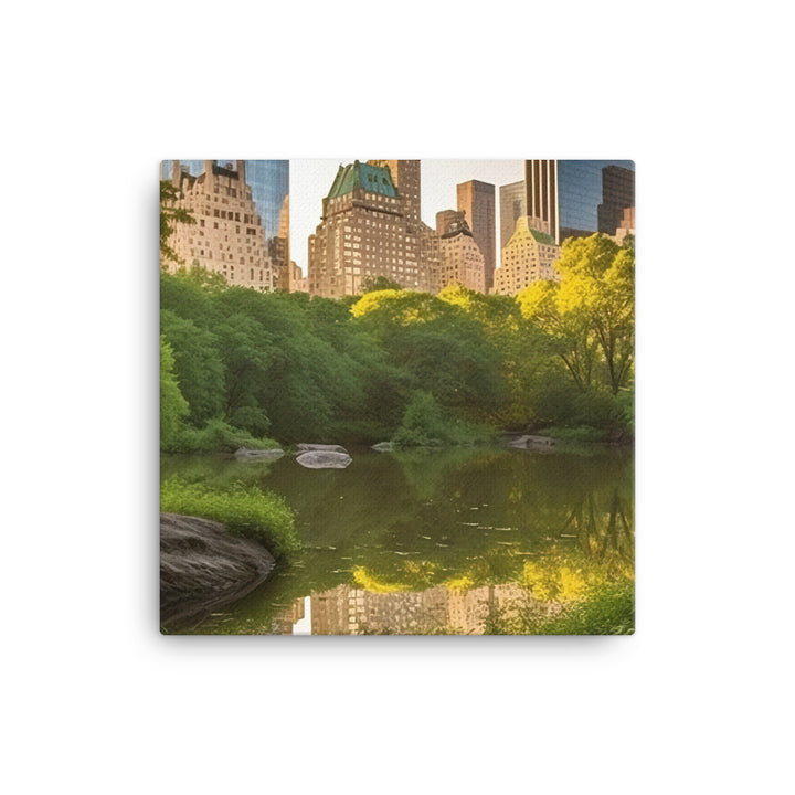 Central Park - A serene oasis in the heart of the city canvas - Posterfy.AI