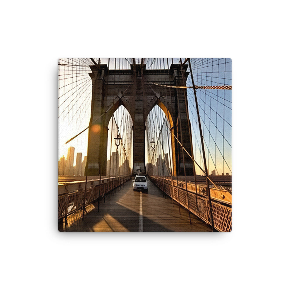 Brooklyn Bridge - A marvel of engineering and design canvas - Posterfy.AI
