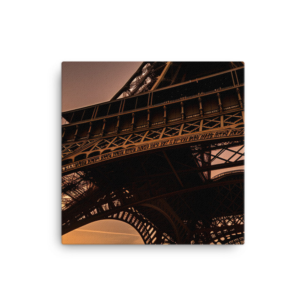 The Eiffel Tower at Sunset canvas - Posterfy.AI