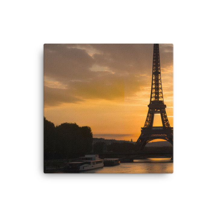 The Eiffel Tower at Sunset canvas - Posterfy.AI